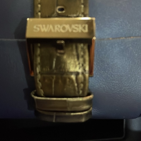 NIB Swarovski Watch in Black Metal - Picture 3 of 3